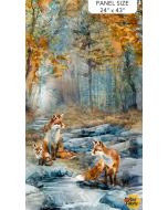 Fox Den: Fox Panel (2/3 yard) - Northcott Fabrics dp28330-44