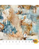 Fox Den: Fox Beige Multi - Northcott Fabrics dp28333-14