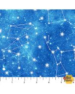 Space Odyssey: Constellations Blue - Northcott Fabrics dp28437-44