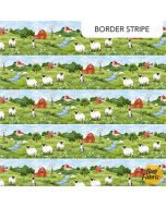 Counting Sheep: Farm Border - Northcott Fabrics dp28471-74 