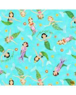Little Mermaids: Swimming Mermaids -- Elizabeth's Studio 17003 blue