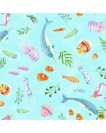 Little Mermaids: Sea Life -- Elizabeth's Studio 17004 soft blue