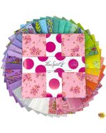True Colors 2025 by Tula Pink: 10" Charm Pack (42 10" squares) - FreeSpirit Fabrics fb610tp.fullmoon 