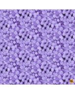Mystic Meadow: Packed Leaves Lavender - Timeless Treasures fleur-cd4218 lavender