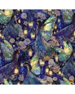 Lumiere: Lantern Fairy Floral - Timeless Treasures Fabrics fleur-cd4351 multi - presale June/July