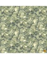 Lumiere: Packed Leaves Green - Timeless Treasures Fabrics fleur-cd4358 green - presale June/July