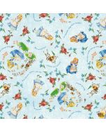 Disney Storybooks: Alice in Wonderland Light Blue -- Four Seasons/David Textiles bw 0171-0c-2