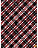 You Make My Heart Happy: Red, Black and White Plaid -- Timeless Treasures c7747 red - 1 yard 26" + 11" remaining