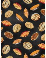 Happy Harvest: Tossed Pies -- Timeless Treasures Fabrics gail-cd1425 black