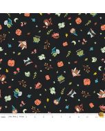 Tiny Treaters: Toss Charcoal (Glow in the dark) -- Riley Blake Designs gc10481 charcoal