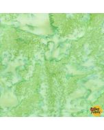 Hoffman Batik: Bali Watercolor Monstera - Hoffman 1895-498 - 2 yards 10" remaining
