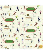Never Give Up: Athletics Track and Field Spectrum Print Melon - Hoffman s4733-165