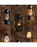 Sun Up to Sundown: Oil Lanterns -- Hoffman Fabrics s4835-342  -- 1 yard 3" remaining 
