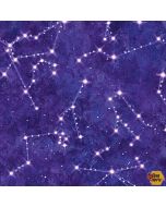 Space Odyssey: Constellations Purple -- Kanvas 8927-66b - 2 yards31" remaining