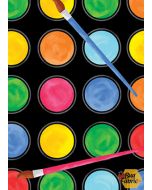Art Class: Paint Wells Black - Kanvas 8175-12b