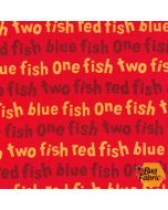 Dr. Seuss One Fish Two Fish: Words Red - Robert Kaufman ade-16330-3 red