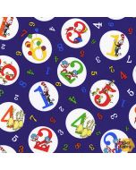 ABC / 123  by Dr. Seuss: Numbers Concord Grape - Robert Kaufman ade-74437-307 concord grape