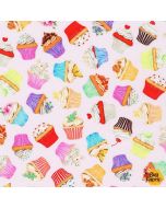 Sweet Tooth: Cupcakes Strawberry -- Robert Kaufman amkd-19827-98