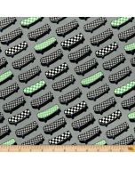 Sports Life: Skateboards Grey -- Robert Kaufman sb-850301D1-3 grey