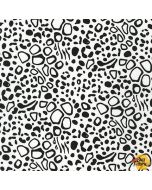 On The Lighter Side: Animal Skin Texture White -- Robert Kaufman srk-19202-1 white