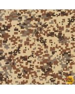 Camo: Digitized Camo Khaki -- Robert Kaufman Fabric srk-20273-214 khaki