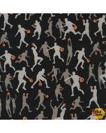 Sports Life: Basketball Silhouette -- Robert Kaufman srkd-19139-2 - 3 yards 6" + FQ remaining