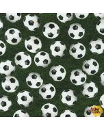Sports Life: Soccer Balls Grass -- Robert Kaufman srkd-19491-47 grass
