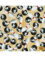 Sports Life: Bowling Natural -- Robert Kaufman srkd-19495-14 natural - 2.25 yards + 17" remaining