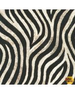 Animal Kingdom: Zebra Animal Skin -- Robert Kaufman srkd-19876-286 wild