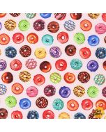 Sweet Tooth: Donuts Small Strawberry -- Robert Kaufman amkd-20629-98 strawberry