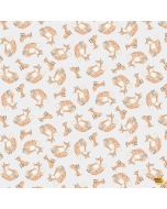 Our Little Adventure: Tossed Foxes Silver - Timeless Treasures Fabric kidz-cd4411 silver - presale July