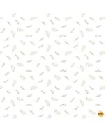 Our Little Adventure: Leaves Vines White - Timeless Treasures Fabric kidz-cd4413 white - presale July