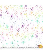 True Colors Minky Tula Pink: Fairy Dust MINKY - FreeSpirit Fabrics mktp005.white - 2 yards 33" remaining