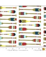 Lakeside Story: Camp Wannaquilt Oars Foam -- Moda Fabrics 13354-18