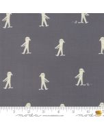 Ghouls Goodies: Here Mummy Mummy Midnight Gray -- Moda Fabric 20682-14 - 2 yards 13" remaining