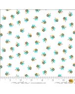 Hello Sunshine: Bees White -- Moda Fabrics 35352-11