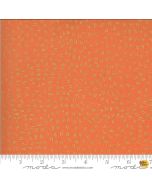 Dwell in Possibility: Flutters Poppy (Metallic) -- Moda Fabrics 48318-11m - 3.25 yards remaining