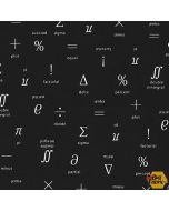 Musings: Math Symbols Black -- Robert Kaufman sb-850313D1-2 black