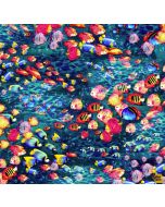 The Deep: Fish School -- Oasis Fabrics 59-7811