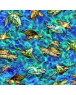 The Deep: Turtles -- Oasis Fabrics 59-7841