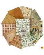 Eclectic Elements Palette by Tim Holtz: Orange Fat Quarter Bundle (10 FQ's) - FreeSpirit Fabrics fb6fqth.orange