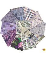 Eclectic Elements Palette by Tim Holtz: Purple Fat Quarter Bundle (10 FQ's) - FreeSpirit Fabrics fb4fqth.purple