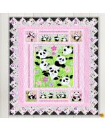 Panda Party: Better Together Quilt Kit Black - SusyBee Fabrics pandaBetterblack