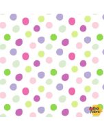 Panda Party: Flannel Big Dot Green - SusyBee Fabrics sb20424-820 green