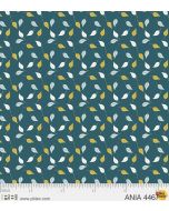 Animal Alphabet: Leaf Teal -- P&B Textiles 4467-b - 2 yards + FQ remaining