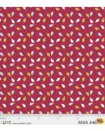 Animal Alphabet: Leaf Red -- P&B Textiles 4467-r