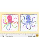 Deep Blue Sea: Pillow Panels (2/3 yard) -- P&B Textiles 4833pa