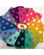 Pom Poms & Tent Stripes by Tula Pink: Pom Pom Fat 8th Bundle (12 Fat Eighths) -- Free Spirit pom8bundle