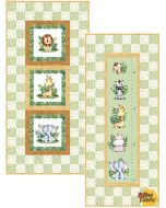 Wee Safari: Growth Chart & Wall Hanging Quilt Kit -- Northcott Fabrics weesafarigrowth
