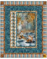 Fox Den: First Light Fox Quilt Kit - Northcott Fabrics - FoxFirstLight
